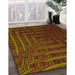 Machine Washable Transitional Dark Red Rug in a Family Room, wshpat857yw