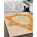 Machine Washable Transitional Khaki Gold Rug in a Family Room, wshpat858org