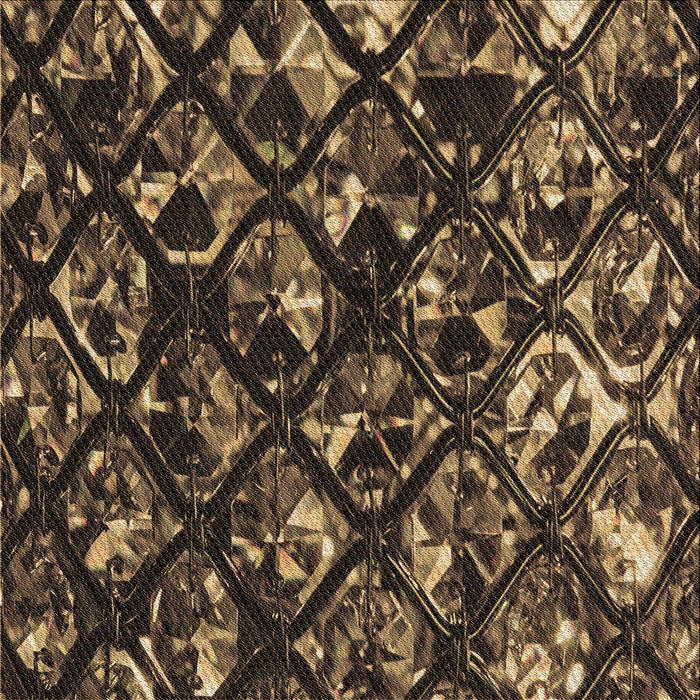 Round Patterned Copper Brown Rug, pat859brn