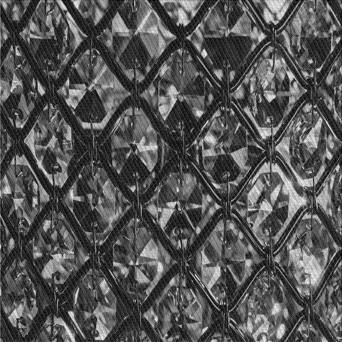 Round Patterned Charcoal Black Rug, pat859gry