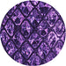 Square Patterned Purple Rug, pat859pur