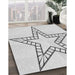 Patterned Off-White Novelty Rug in Family Room, pat85