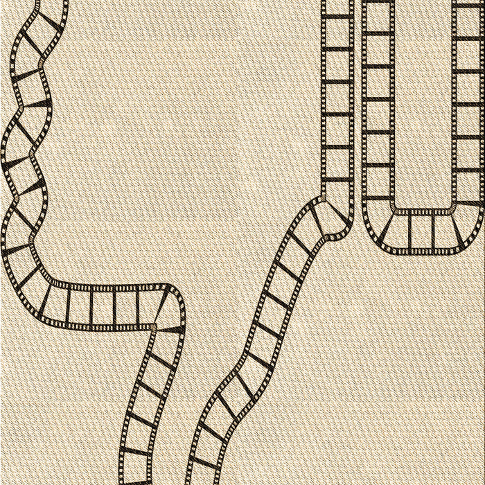 Patterned Moccasin Beige Rug, pat86brn