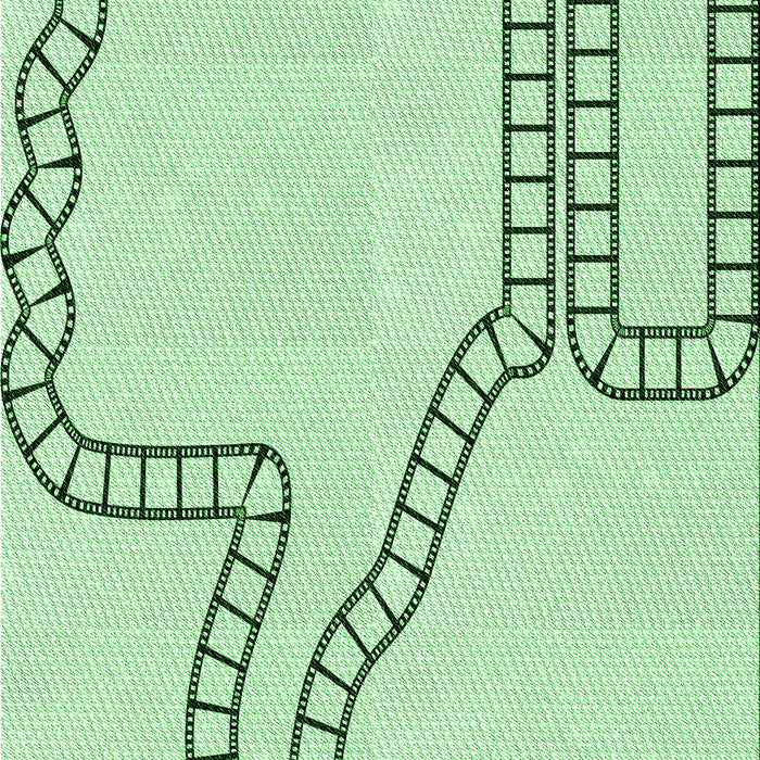 Patterned Mint Green Rug, pat86grn