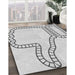 Machine Washable Transitional Platinum Gray Rug in a Family Room, wshpat86gry