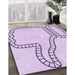 Patterned Lilac Purple Rug in Family Room, pat86pur