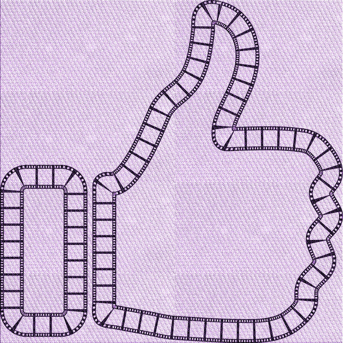 Round Patterned Lilac Purple Rug, pat86pur