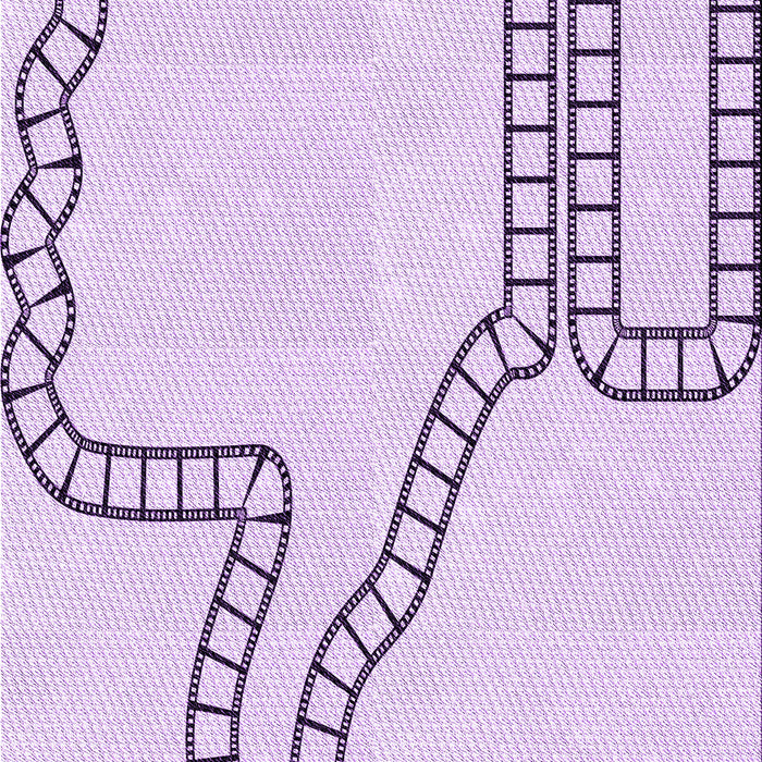 Machine Washable Transitional Lilac Purple Rug, wshpat86pur