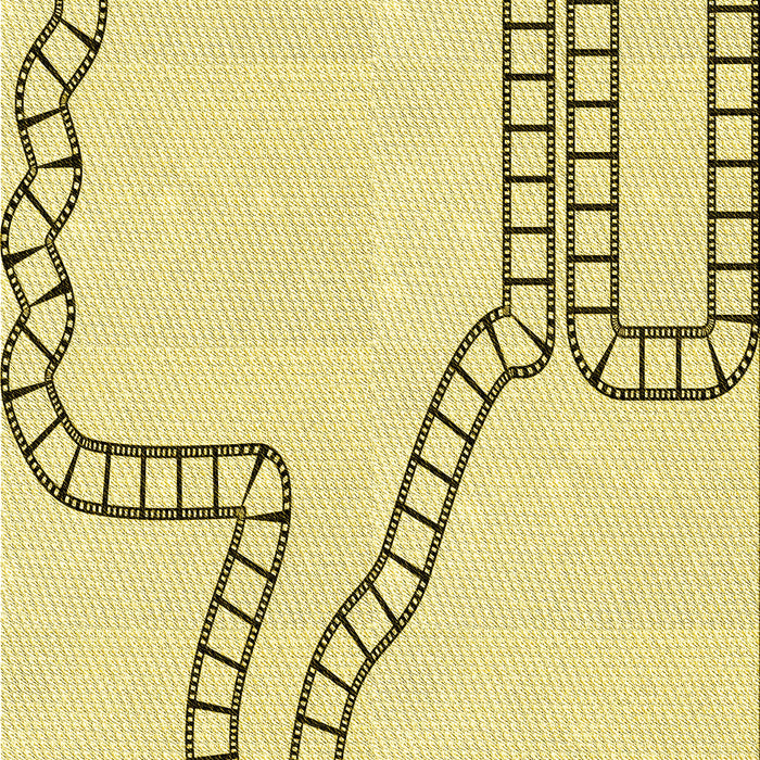 Patterned Sun Yellow Rug, pat86yw