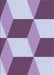 Patterned Pink Plum Purple Rug, pat860blu
