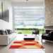Machine Washable Transitional Yellow Orange Rug in a Kitchen, wshpat860org