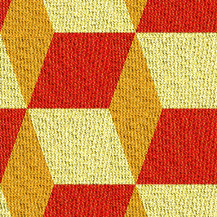 Machine Washable Transitional Bold Yellow Rug, wshpat860yw