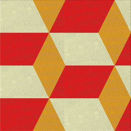 Sideview of Machine Washable Transitional Neon Red Rug, wshpat860