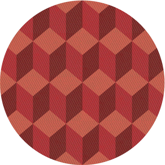 Square Machine Washable Transitional Red Rug in a Living Room, wshpat861brn