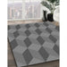 Patterned Gray Rug in Family Room, pat861gry