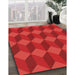 Machine Washable Transitional Red Rug in a Family Room, wshpat861org