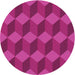 Square Patterned Fuchsia Magenta Purple Rug, pat861pur