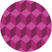 Square Machine Washable Transitional Fuchsia Magenta Purple Rug in a Living Room, wshpat861pur