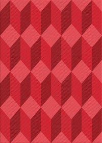 Machine Washable Transitional Red Rug, wshpat861rd