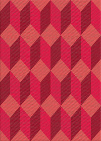 Machine Washable Transitional Red Rug, wshpat861
