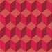 Square Patterned Red Novelty Rug, pat861
