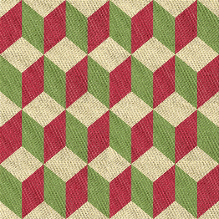 Round Patterned Red Rug, pat862brn