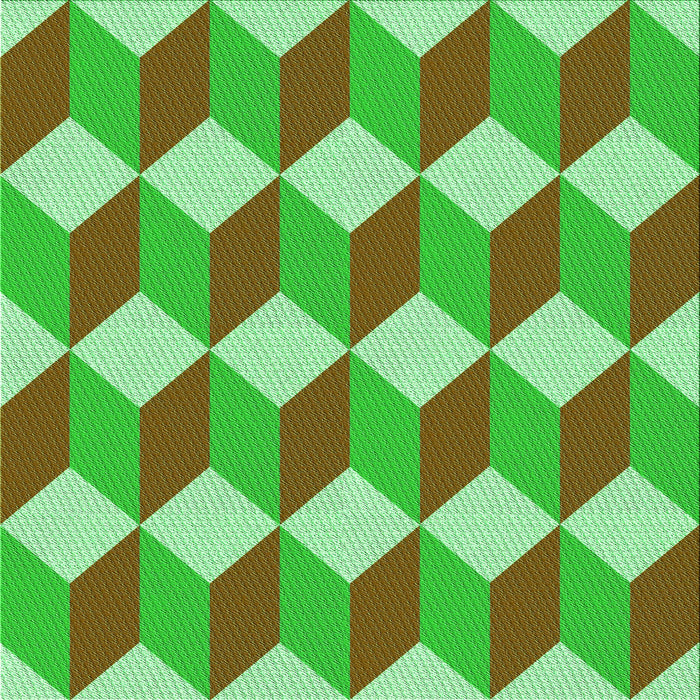 Round Patterned Green Rug, pat862grn