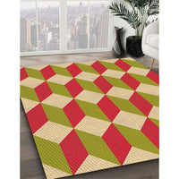 Patterned Metallic Gold Rug, pat862org