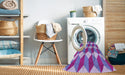 Machine Washable Transitional Bright Lilac Purple Rug in a Washing Machine, wshpat862pur