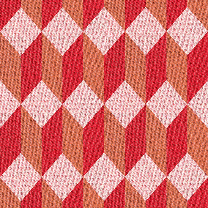 Machine Washable Transitional Neon Red Rug, wshpat862rd