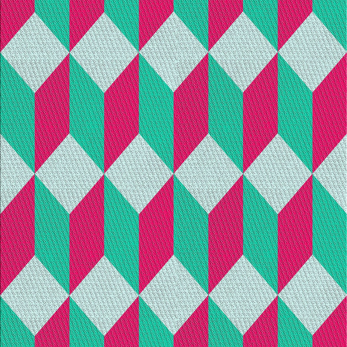 Patterned Sky Blue Novelty Rug, pat862