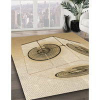 Patterned Copper Brown Rug, pat863brn