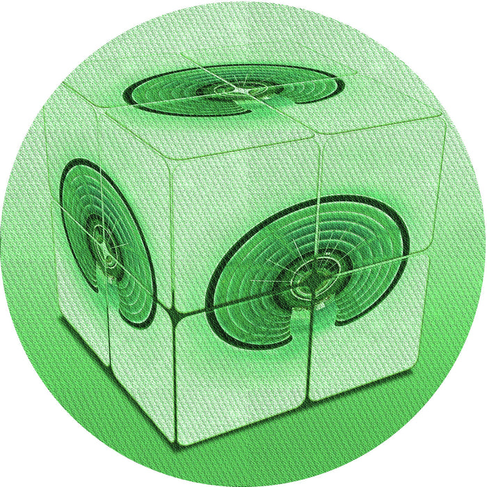 Square Patterned Jade Green Rug, pat863grn