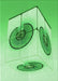 Machine Washable Transitional Jade Green Rug, wshpat863grn