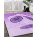 Machine Washable Transitional Purple Rug in a Family Room, wshpat863pur