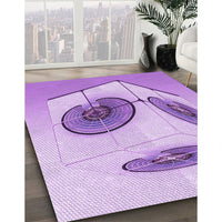 Patterned Purple Rug, pat863pur