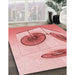 Machine Washable Transitional Red Rug in a Family Room, wshpat863rd