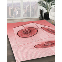 Patterned Red Rug, pat863rd