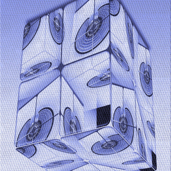 Patterned Periwinkle Purple Rug, pat864blu