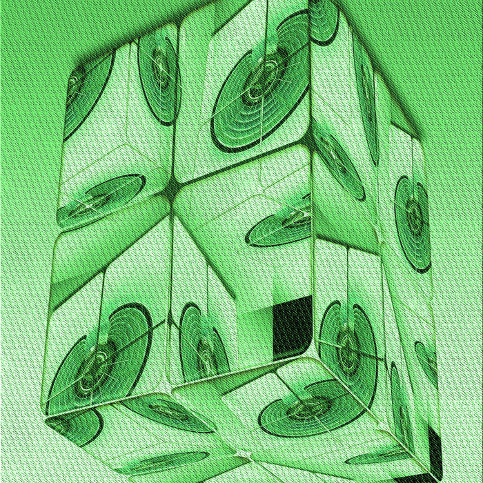 Patterned Green Rug, pat864grn