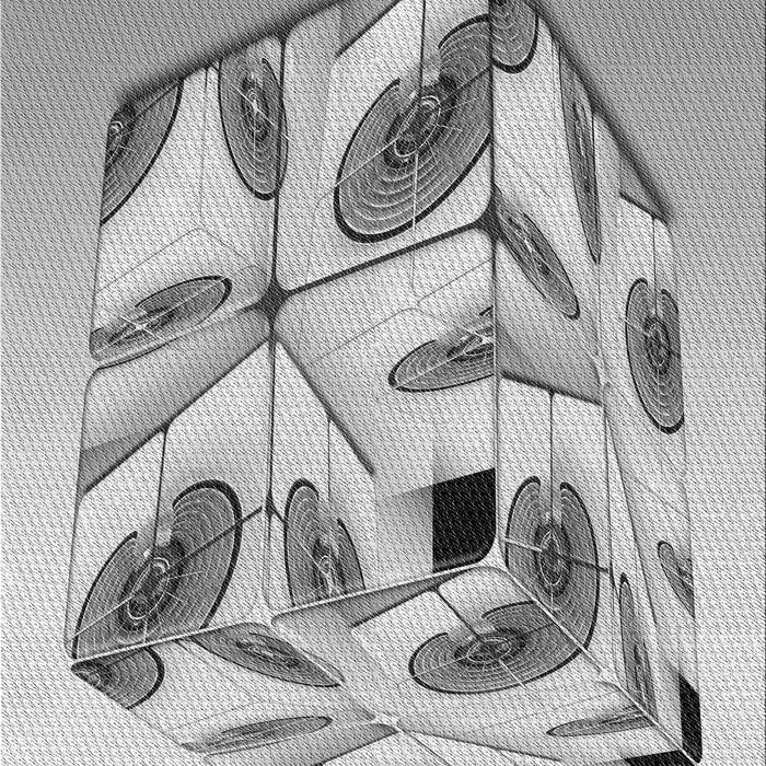 Patterned Platinum Gray Rug, pat864gry