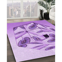 Patterned Purple Rug, pat864pur