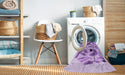 Machine Washable Transitional Purple Rug in a Washing Machine, wshpat864pur