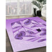 Machine Washable Transitional Purple Rug in a Family Room, wshpat864pur