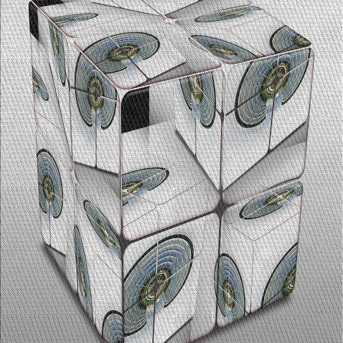 Patterned Gray Novelty Rug, pat864