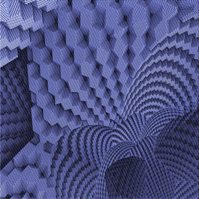 Round Machine Washable Transitional Lapis Blue Rug, wshpat865blu