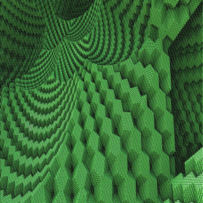 Patterned Deep Emerald Green Rug, pat865grn