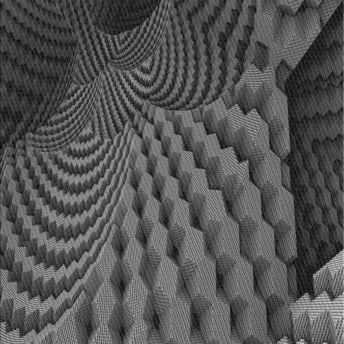 Patterned Charcoal Black Rug, pat865gry