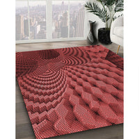 Patterned Red Rug, pat865rd