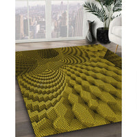 Patterned Bakers Brown Rug, pat865yw